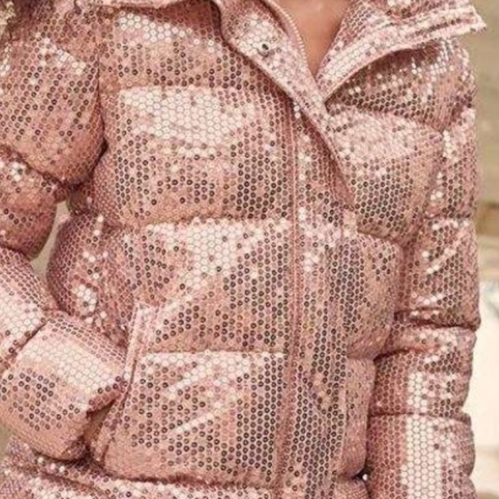 Rose Gold Sequins Jacket
